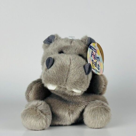 Aurora World Plush - Palm Pals - Hunk Hippo (5 inch) - Stuffed Plush Animal - Picture 1 of 6